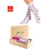 LASCANA Basicsocken »Valentinstag Geschenk«, (Box, 7 Paar) 4 x gemustert, 3 x uni  35-38