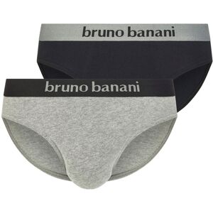 Bruno Banani Slip »Flowing«, (Packung, 2 St.) schwarz/graumelange  XXL