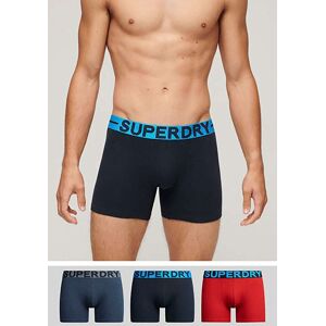 Superdry Boxershorts »BOXER TRIPLE PACK«, (Packung, 3 St.) d.ind. blue  M