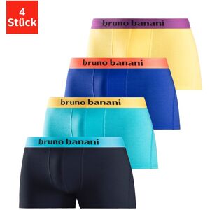 Bruno Banani Boxer, (Packung, 4 St.) gelb, türkis, royalblau, navy  XXL