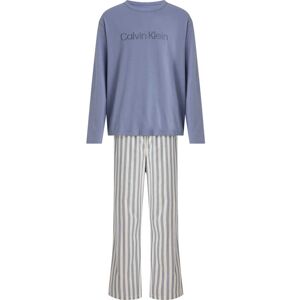 Calvin Klein Underwear Schlafanzug »L/S PANT SET« FLT_STN_TP,_CHBRY_STRPE_FLT_STN_BTM  M (50)