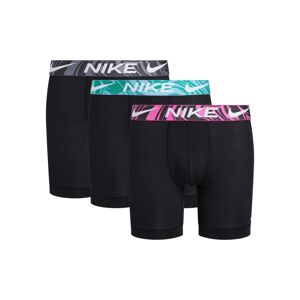 NIKE Underwear Boxershorts »BOXER BRIEF 3PK«, (Packung, 3 St., 3er) BLK-AQ BLU/LSR FCHS/CL GRY MRBL WB  M (48)