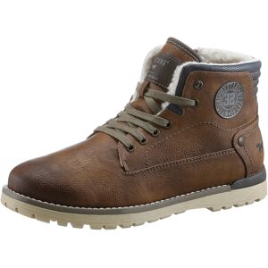 Mustang Shoes Schnürboots cognac-dunkelgrau  43