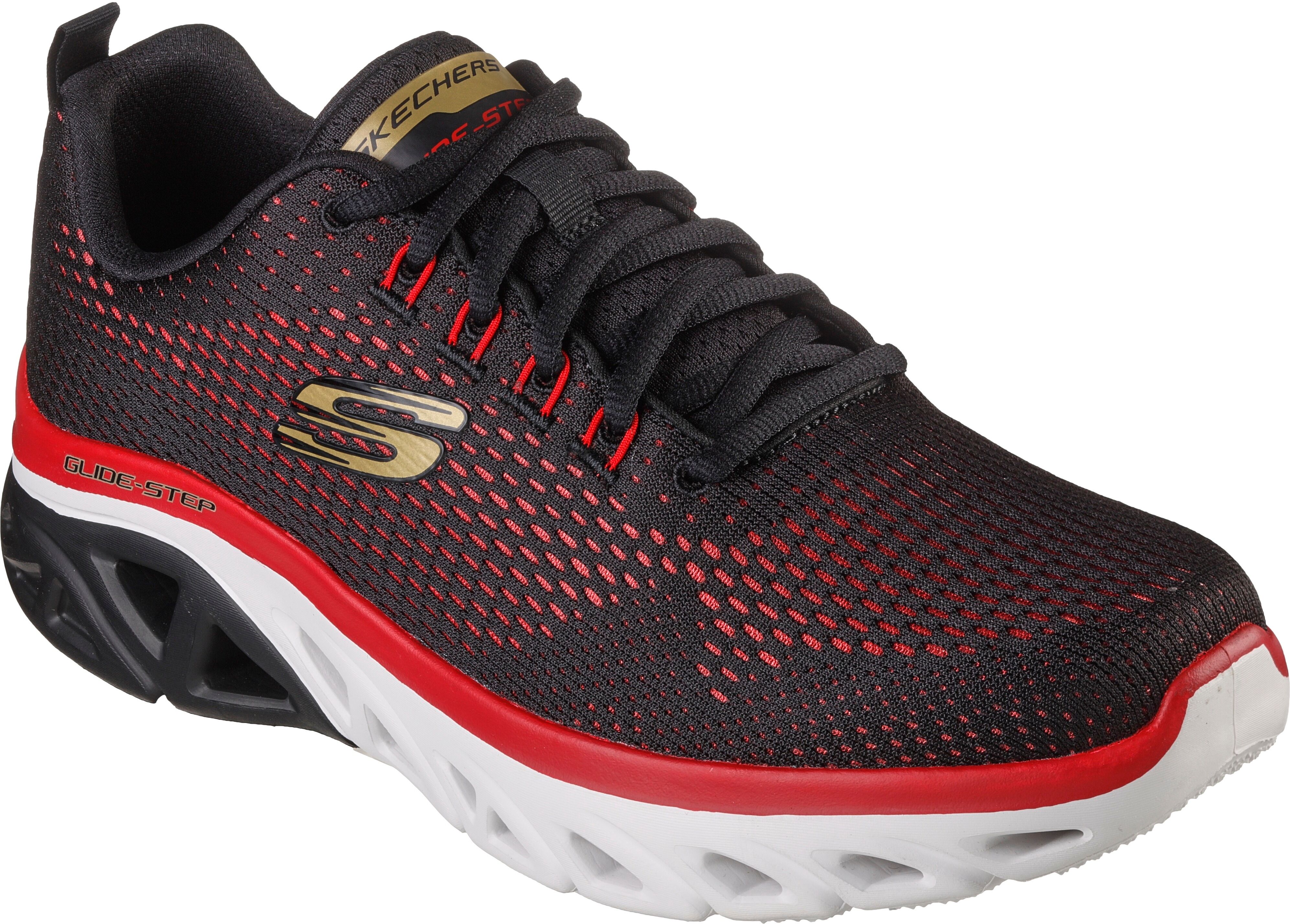 Skechers Sneaker »GLIDE-STEP SPORT-WAVE HEAT«, in lässiger Farbkombi schwarz  39 40 41 42 43 44 45 46 47,5 48,5