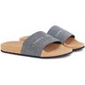 Pantolette »TOMMY HILFIGER CORK POOL SLIDE« blau meliert  45