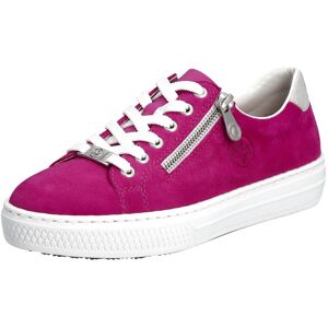 Rieker Plateausneaker fuchsia-silber  40