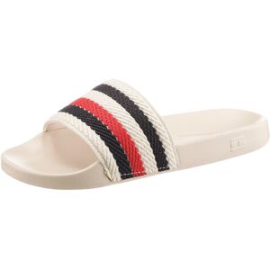 Tommy Hilfiger Badepantolette »TOMMY ESSENTIAL POOL SLIDE« natur-gestreift  38