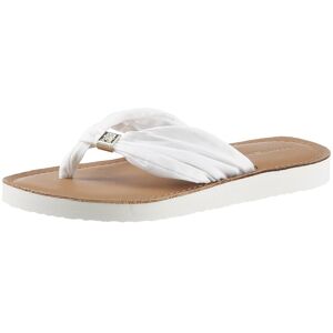 Tommy Hilfiger Zehentrenner »TH ELEVATED BEACH SANDAL« ecru  42