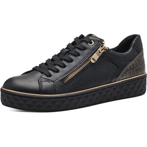 MARCO TOZZI Plateausneaker schwarz-kombi  37