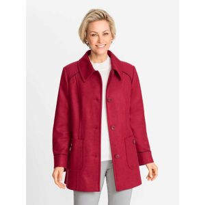 Classic Wolljacke, ohne Kapuze dunkelrot  20