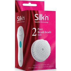 Silk'n Gesichtsbürstenaufsatz »Soft«, (Set, 2 tlg.), für Silk`n Pure und Pure... weiss