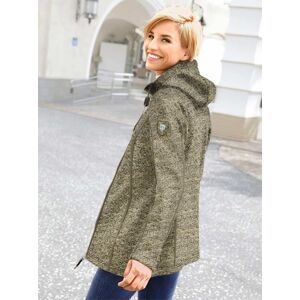 Casual Looks Kapuzenfleecejacke schilf-meliert  50