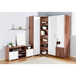 priess Jugendzimmer-Set, (Set, 5 St.) nussbaumfarben/weiss