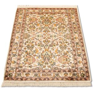 morgenland Teppich »Kaschmir Seide Teppich handgeknüpft beige«, rechteckig Beige  B/L: 62 cm x 95 cm