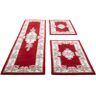 THEKO Bettumrandung »Ming«, (3 tlg.) rot  B/L (Brücke): 70 cm x 140 cm (2 St.)   B/L (Läufer): 70 cm x 320 cm (1 St.)