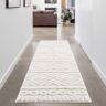 Carpet City Hochflor-Teppich »Focus 3382, Boho-Style«, rechteckig creme  B/L: 80 cm x 300 cm