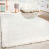 Paco Home Hochflor-Teppich »Sky 250«, rechteckig creme  B/L: 160 cm x 220 cm