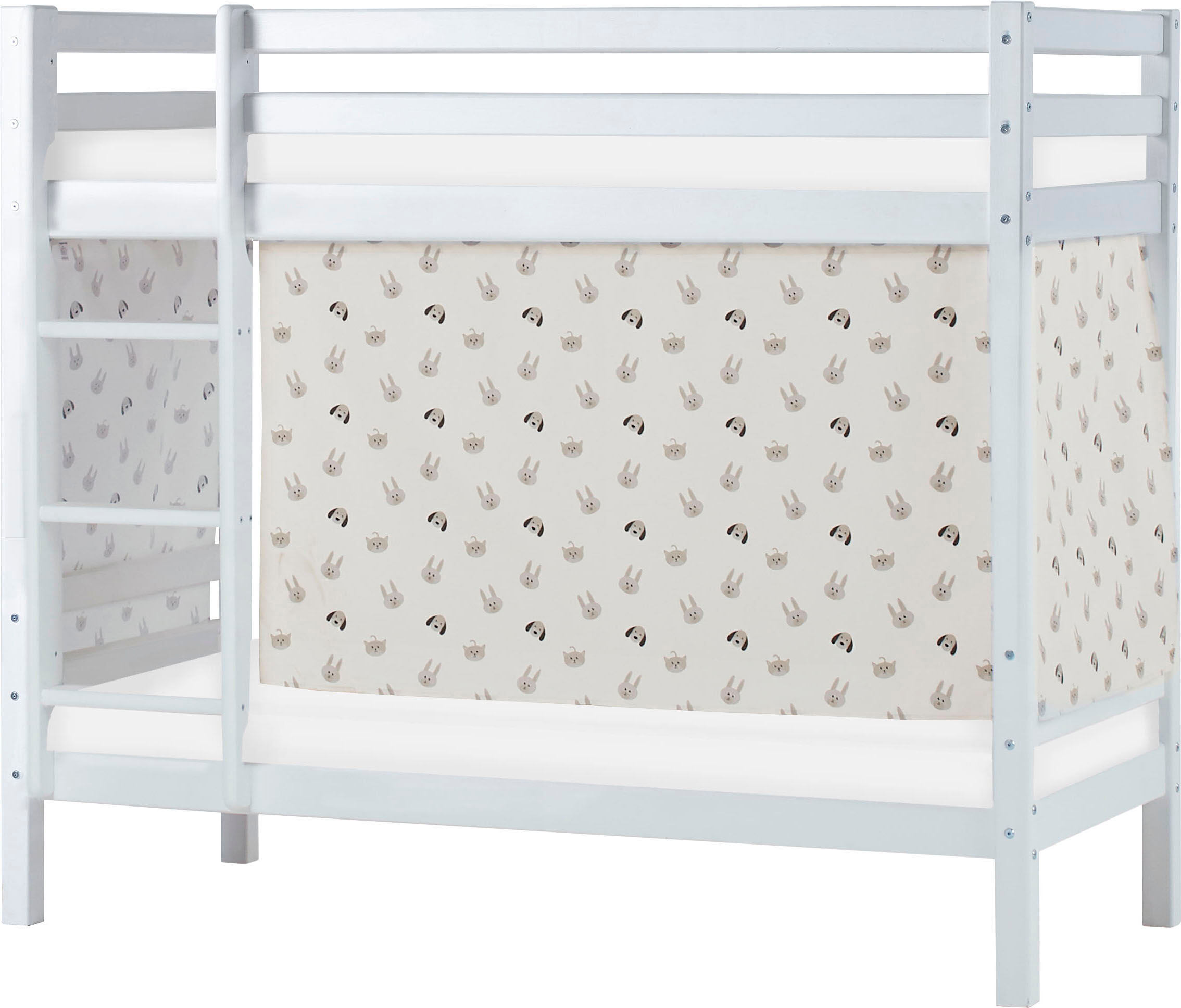 Hoppekids Etagenbett, Liegefläche 70x160 cm, mit Textilset und wahlweise mit... beige