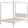 Vipack Himmelbett Kiefer massiv, weiss lackiert