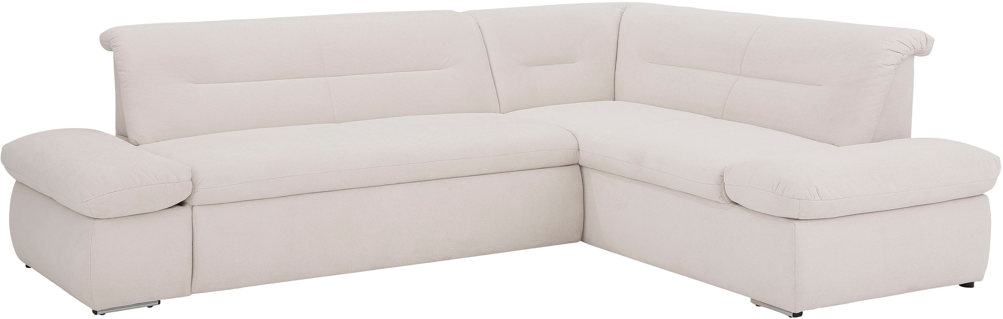 my home Ecksofa »Avesa«, Wahlweise mit Arm- und Bettfunktion, B/T/H:... beige