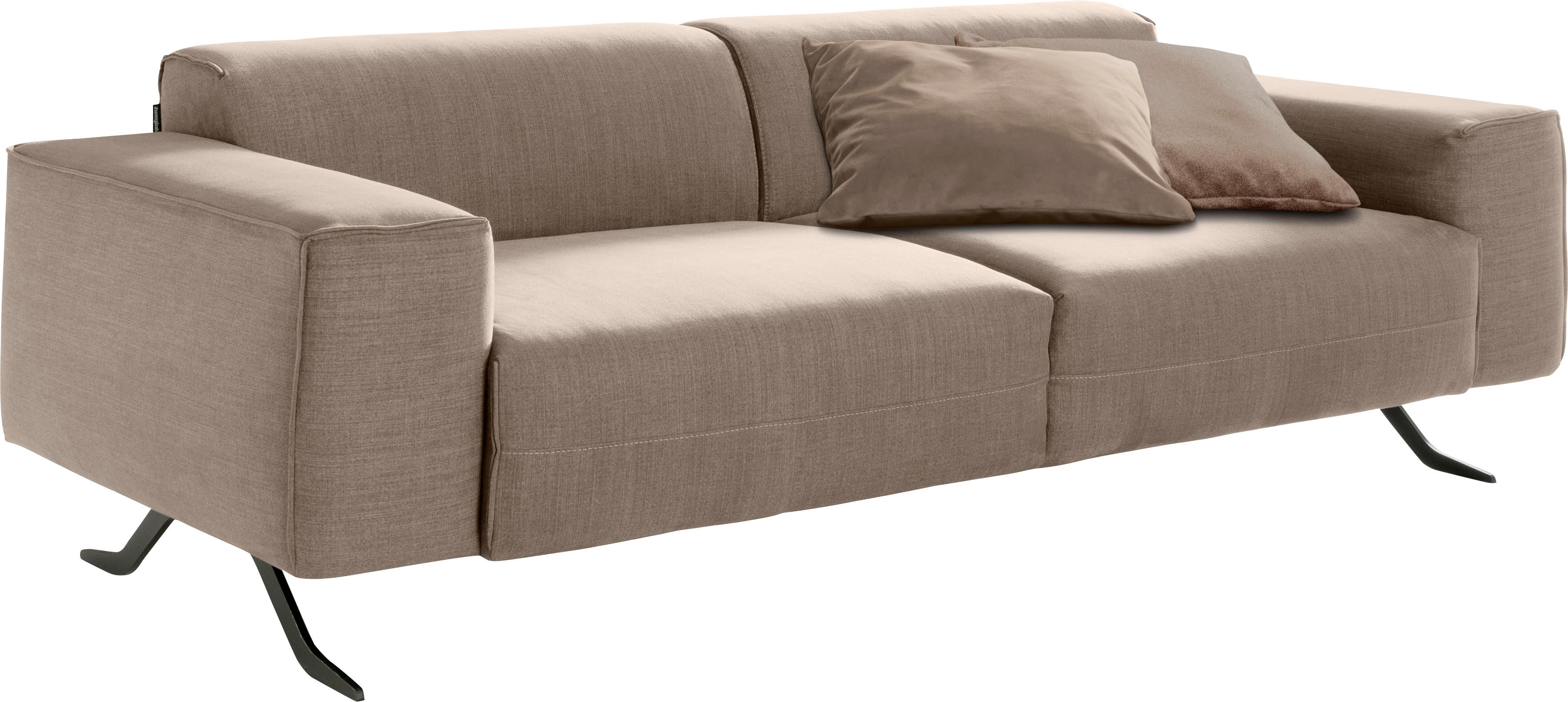 designwerk 3-Sitzer »Beauty«, mit eleganten Füssen, Breite 237 cm beige