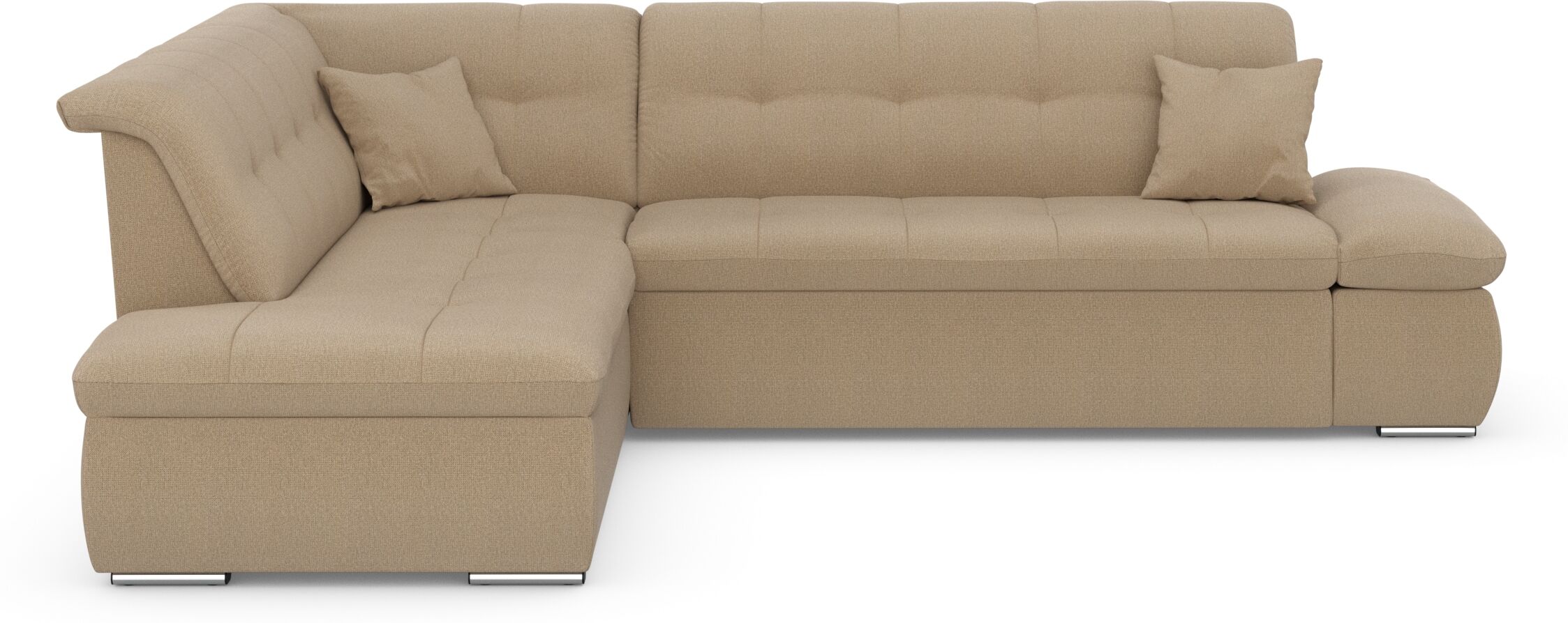 DOMO collection Ecksofa »Moric«, wahlweise mit Bettfunktion und... braun