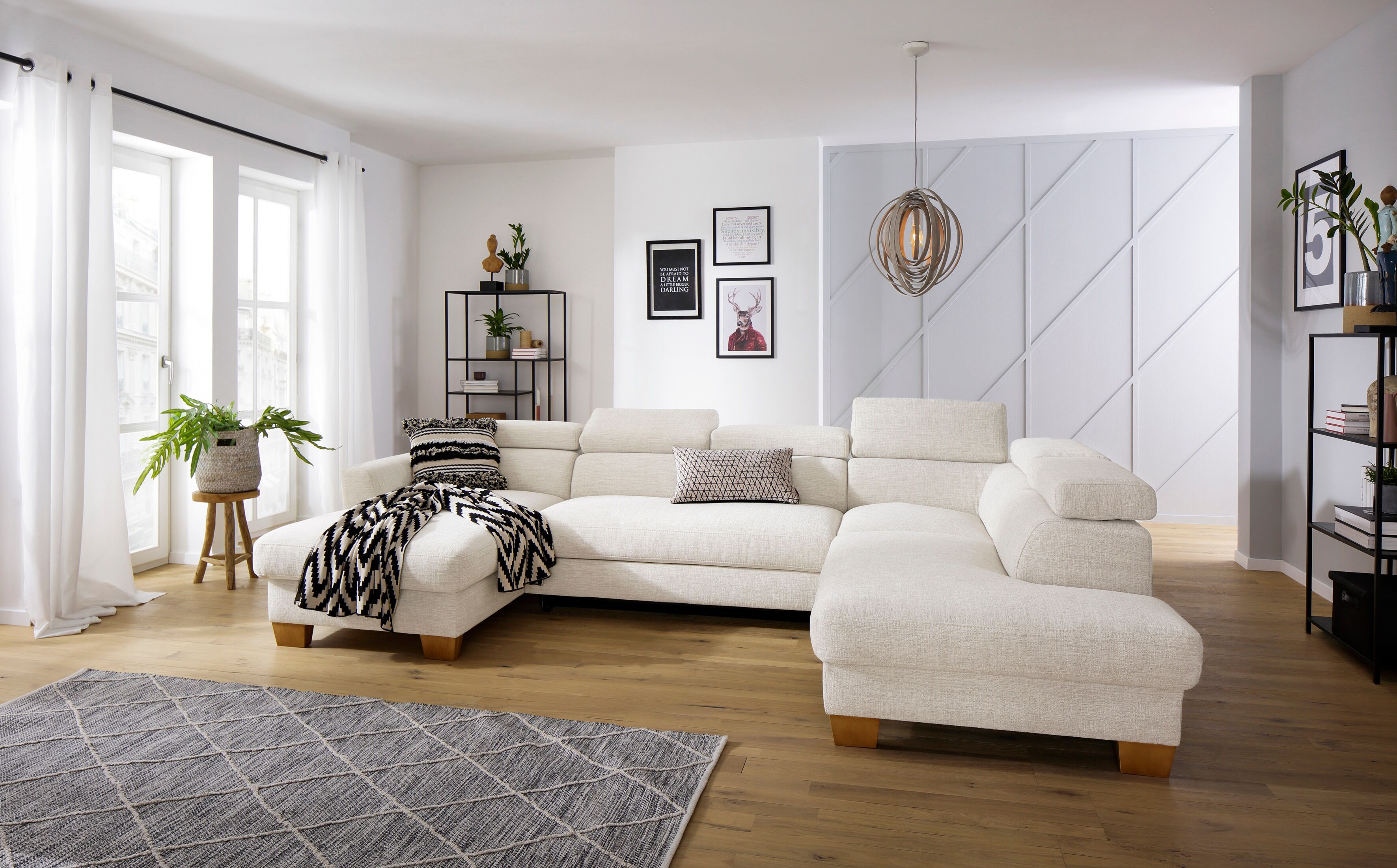 Home affaire Wohnlandschaft »Steve Premium« beige