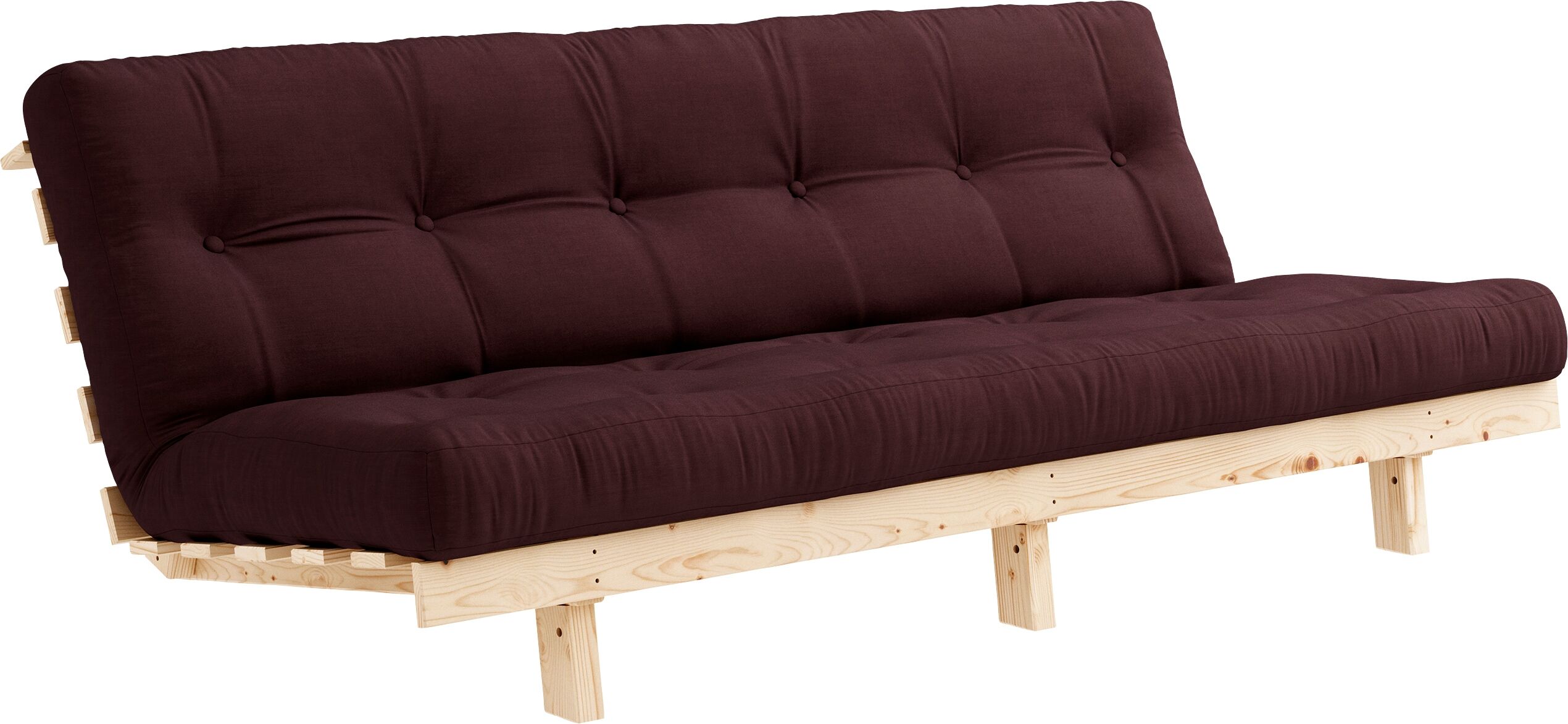 Karup Design Schlafsofa »Lean«, (2 St.), mit Bettfunktion und Futonmatratze braun