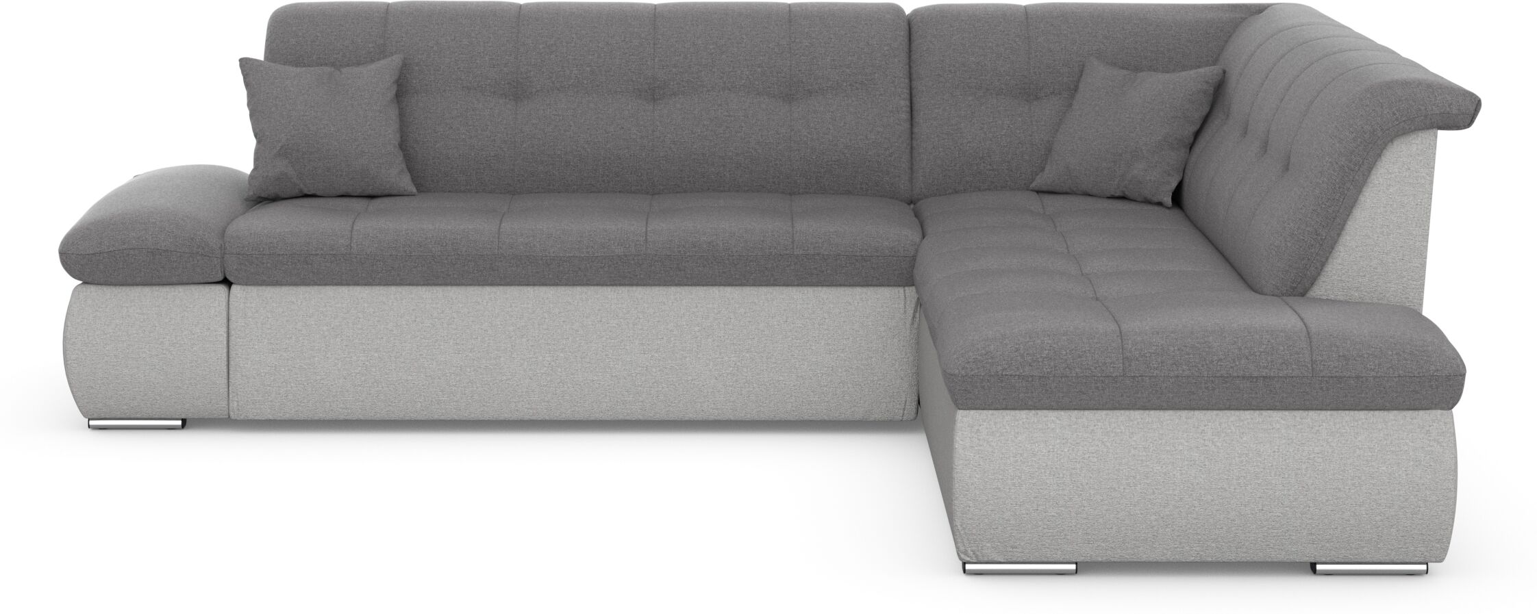 DOMO collection Ecksofa »Moric«, wahlweise mit Bettfunktion und... grau