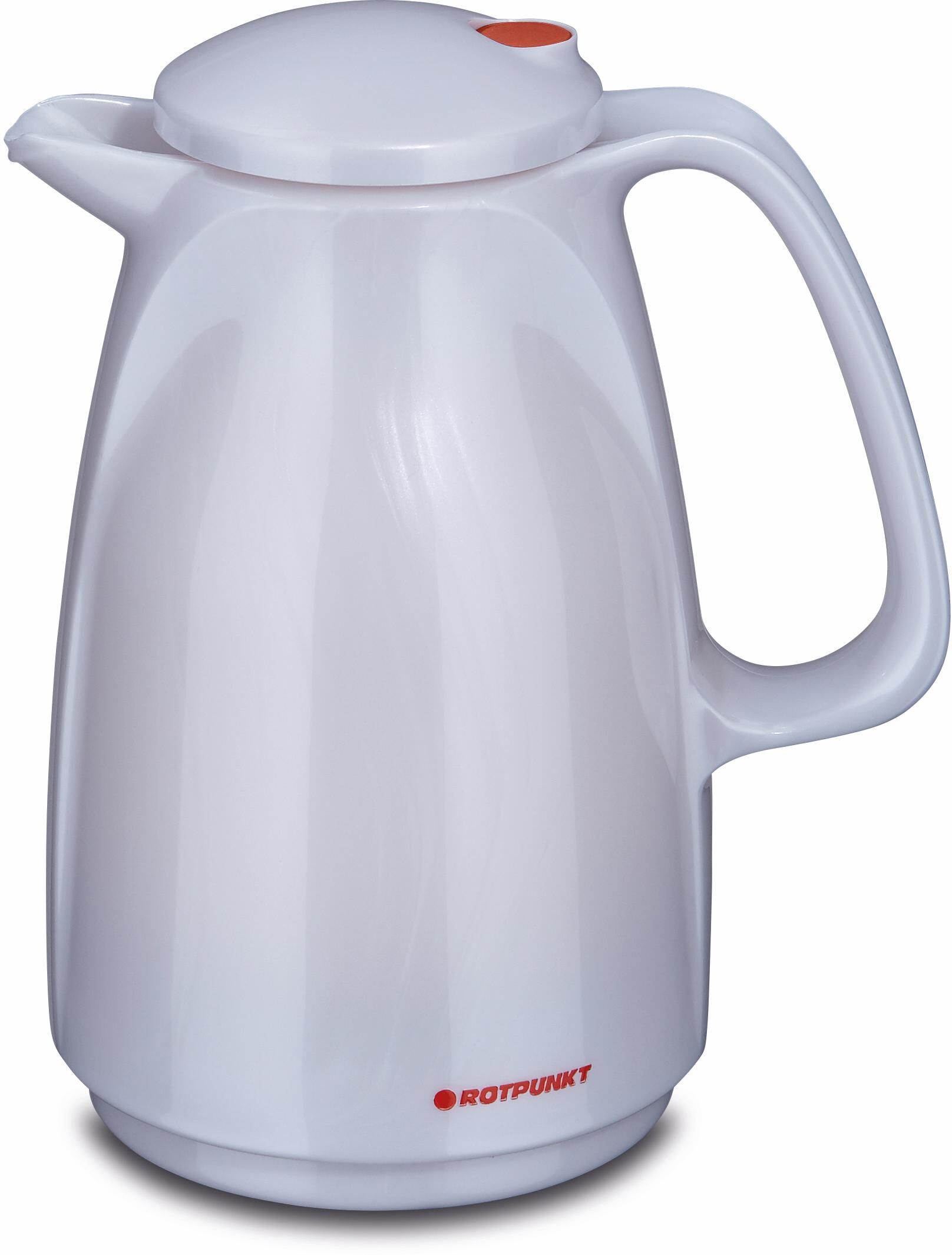 ROTPUNKT Isolierkanne »Shiny White«, 0,5 l weiss