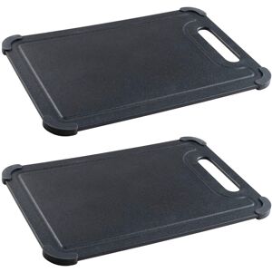 WENKO Schneidebrett »Peet«, (Set, 2 St.) Schwarz