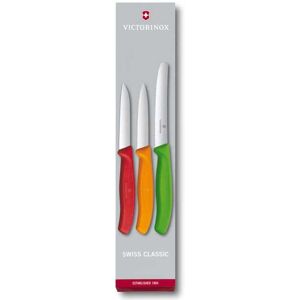 Victorinox Gemüsemesser, (3 tlg.) rot/orange/grün/edelstahlfarben