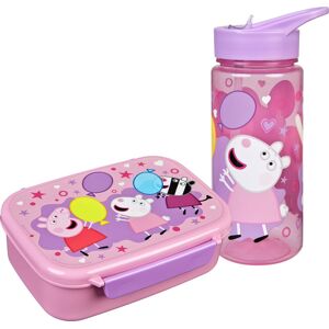 Scooli Lunchbox »Brotzeitdose & Trinkflasche, Peppa Pig«, (Set, 2 tlg.) rosa