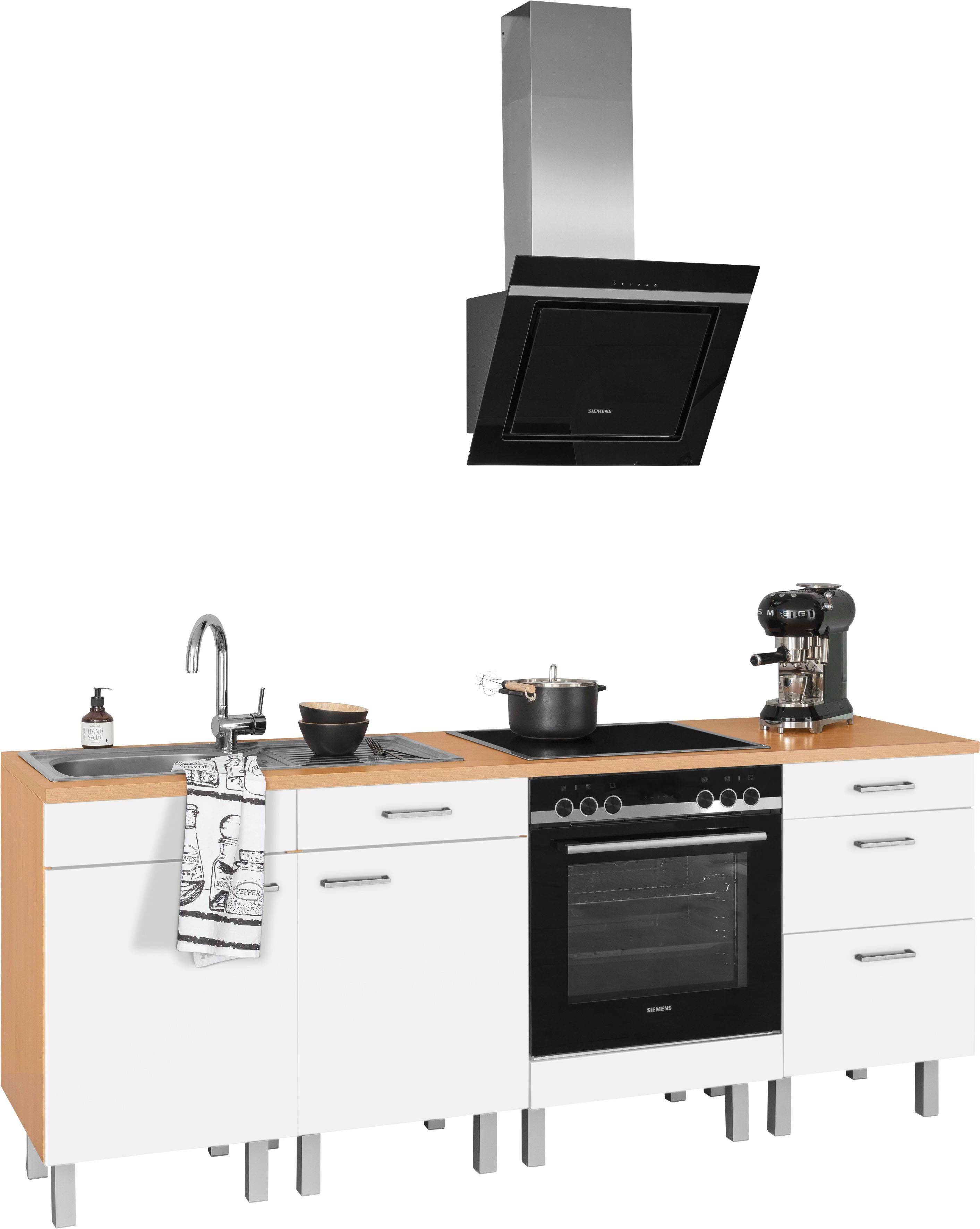 OPTIFIT Küchenzeile »Tapa«, ohne E-Geräte, Breite 210 cm weiss