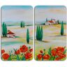 WENKO Herd-Abdeckplatte »Toscana«, (Set, 2 tlg.) bunt