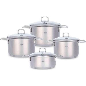 Fissler Topf-Set »Hamburg«, Edelstahl 18/10, (Set, 4 tlg., je 1 Kochtopf Ø... Silberfarben