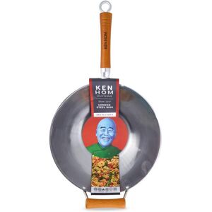 KEN HOM Wok »Hom Excellence Wok Karbonstahl« silberfarben