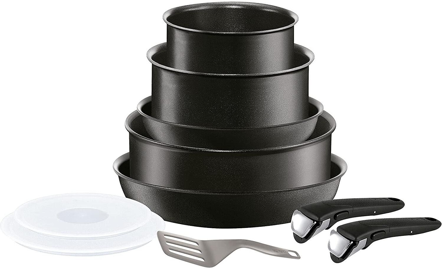 Tefal Pfannen-Set »Ingenio Performan«, Aluminium schwarz