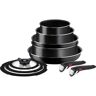 Tefal Pfannen-Set »Ingenio Easy On 10-teilig«, Aluminium schwarz