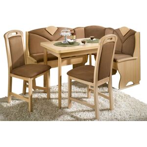 Home affaire Eckbankgruppe, (Set, 4 tlg.) buche/cappuccino