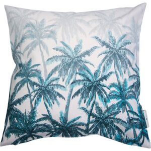 TOM TAILOR HOME Dekokissen »Blurred Palm Forest« weiss/petrol + bedruckt-gemustert  B/L: 40 cm x 40 cm