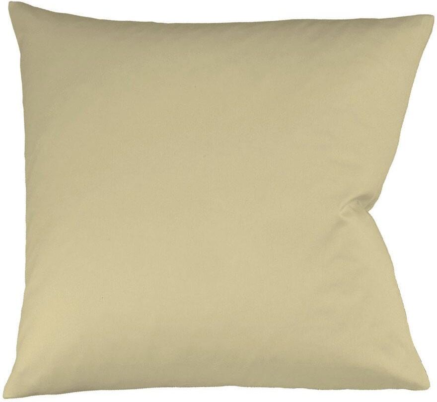 fleuresse Kissenbezug »Colours«, (2 St.), aus feinstem Mako-Satin beige  2x 40x40 cm