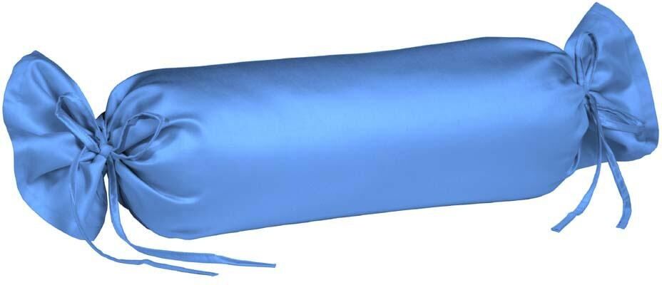 fleuresse Nackenrollenbezug »Colours«, (2 St.), aus feinstem Mako-Satin blau  2x 15x40 cm