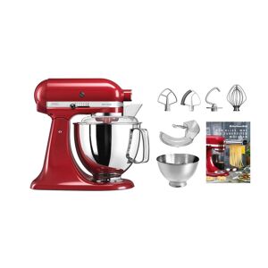 KitchenAid Küchenmaschine »KSM200« rot/silberfarben