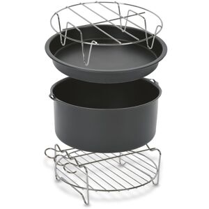Küchenmaschinen Zubehör-Set »XA1120 für Heissluftfritteuse Tefal Easy... edelstahlfarben/grau