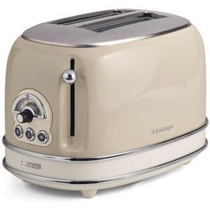 Ariete Toaster »Vintage 2 Schlitze, Beige«, für 2 Scheiben, 810 W beige/silberfarben