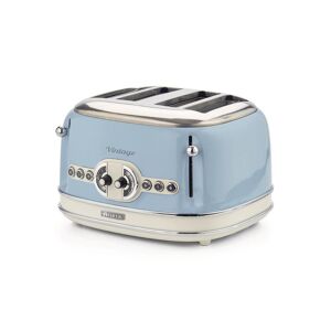 Ariete Toaster »Vintage 4 Schlitze, Blau«, für 4 Scheiben, 1630 W blau/altweiss/silberfarben