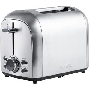 FURBER Toaster »Crusty Silberfarben«, 2 lange Schlitze, für 2 Scheiben, 850 W silberfarben