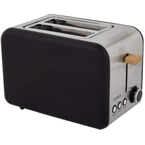 FURBER Toaster »Toaster Schwarz/Holz«, für 2 Scheiben, 850 W Schwarz