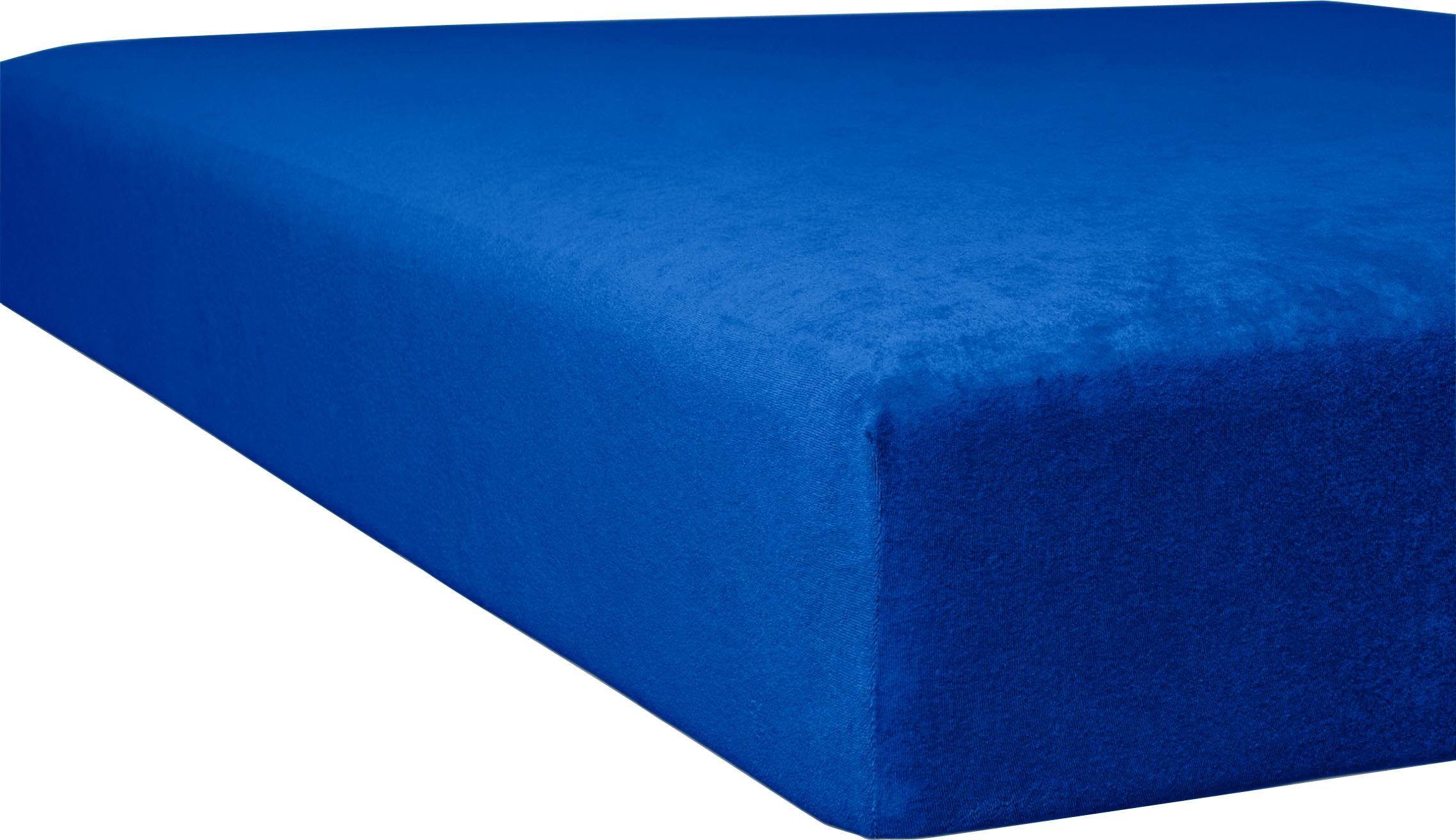 Kneer Massageliegenbezug »Flausch-Frottee«, (1 St.), flauschig weich blau